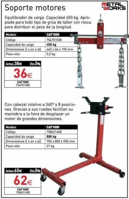 Supporto Motori Metalworks CAT1000 - Gira 360° E Regge Fino A 500 Kg - Foto 4